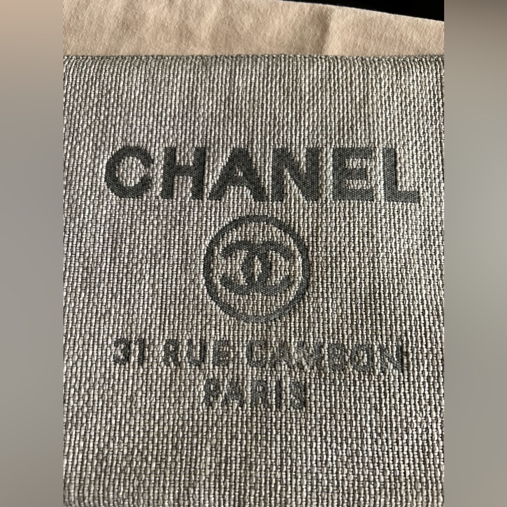 Chanel Deauville Raffia Clutch